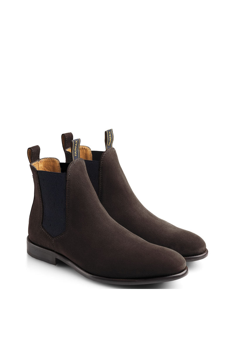 Fairfax & Favor Men's Chelsea II Boot Chocolate Suede