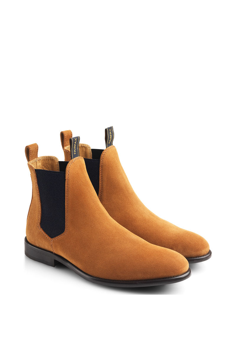 Fairfax & Favor Men's Chelsea II Boot Tan Suede