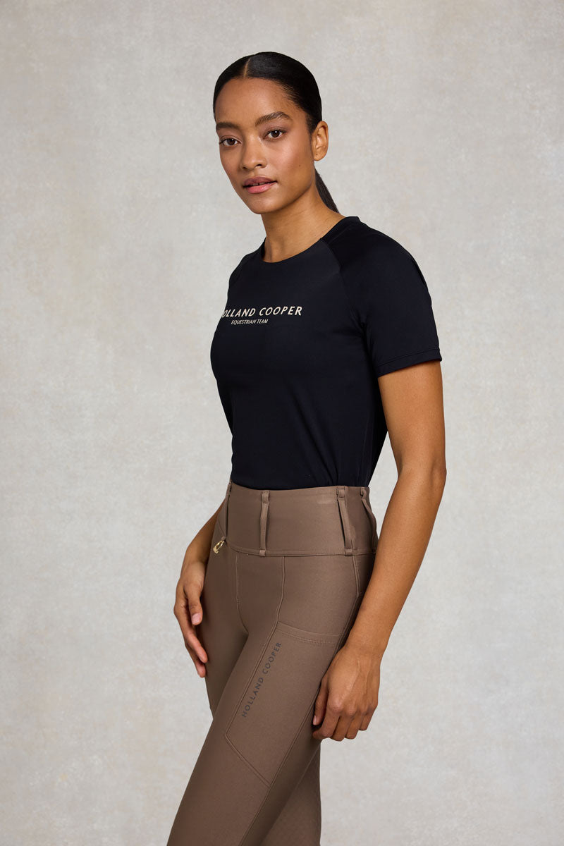 Holland Cooper Chiltern Crew Neck Tee Black