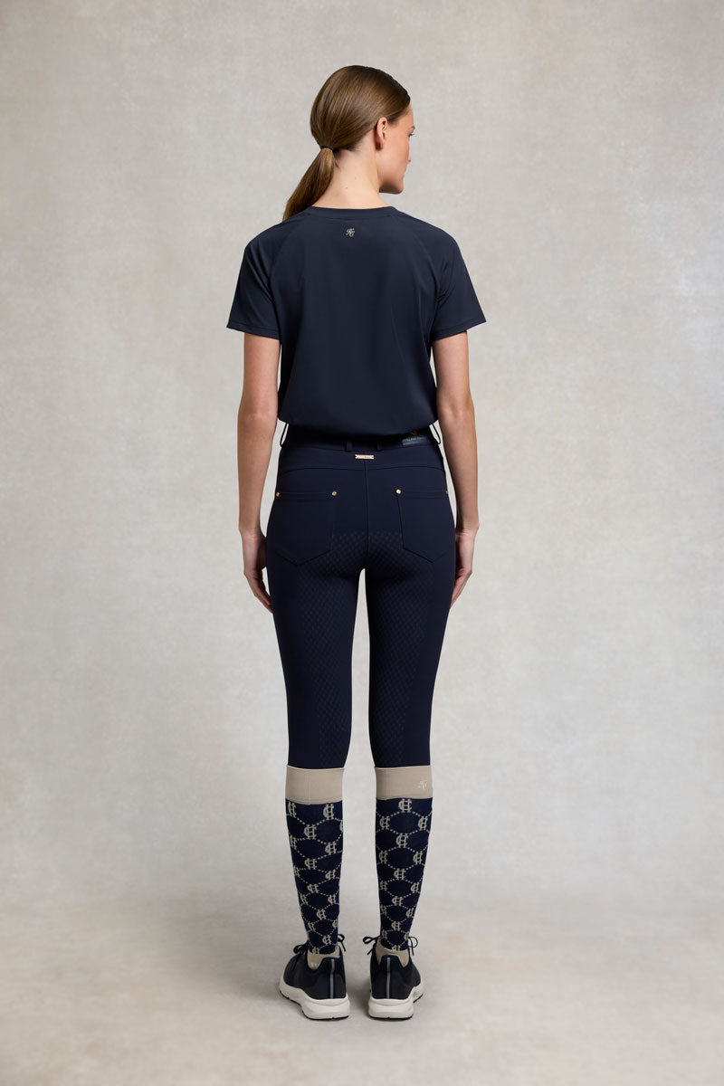 Holland Cooper Chiltern Crew Neck Tee Ink Navy 