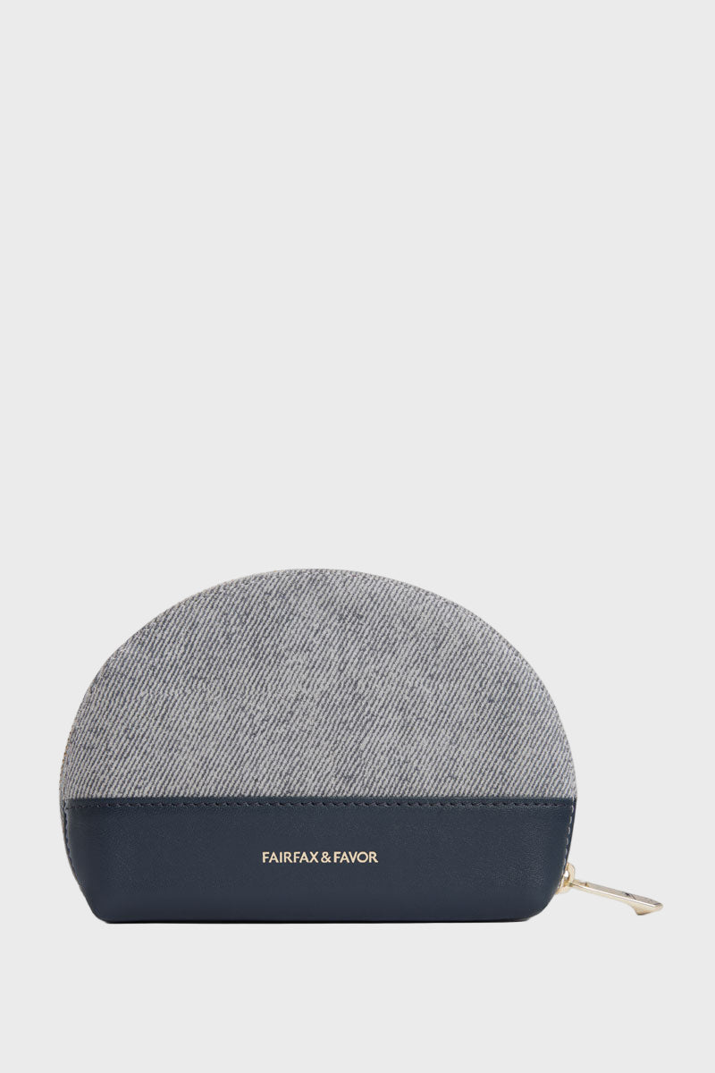 Fairfax & Favor Chiltern Coin Purse Denim Suede
