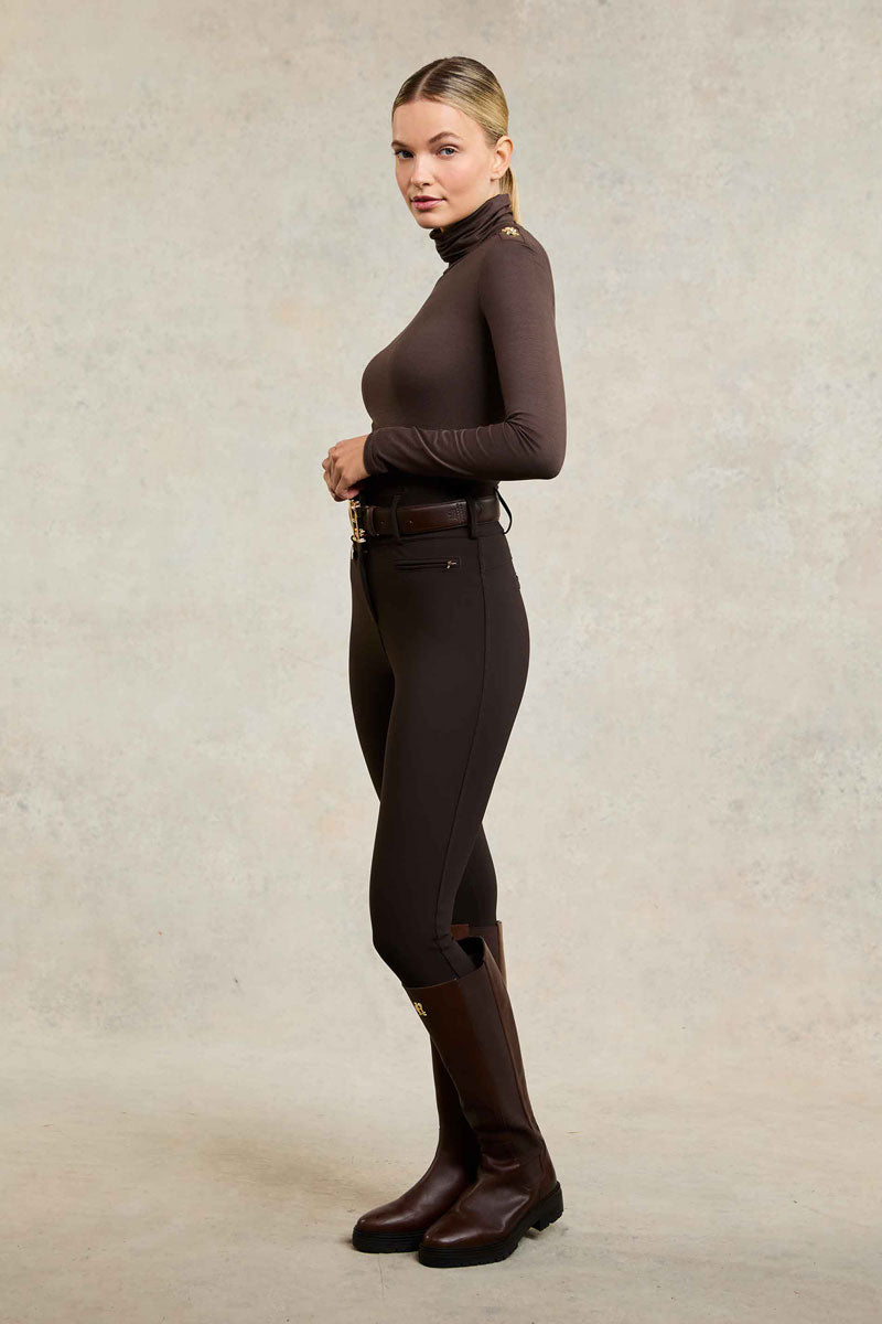 Holland Cooper Contour Trouser Chocolate 