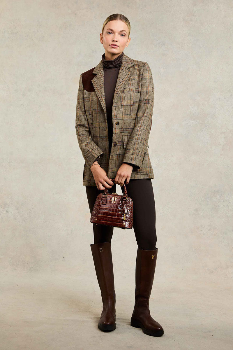 Holland Cooper Contour Trouser Chocolate 