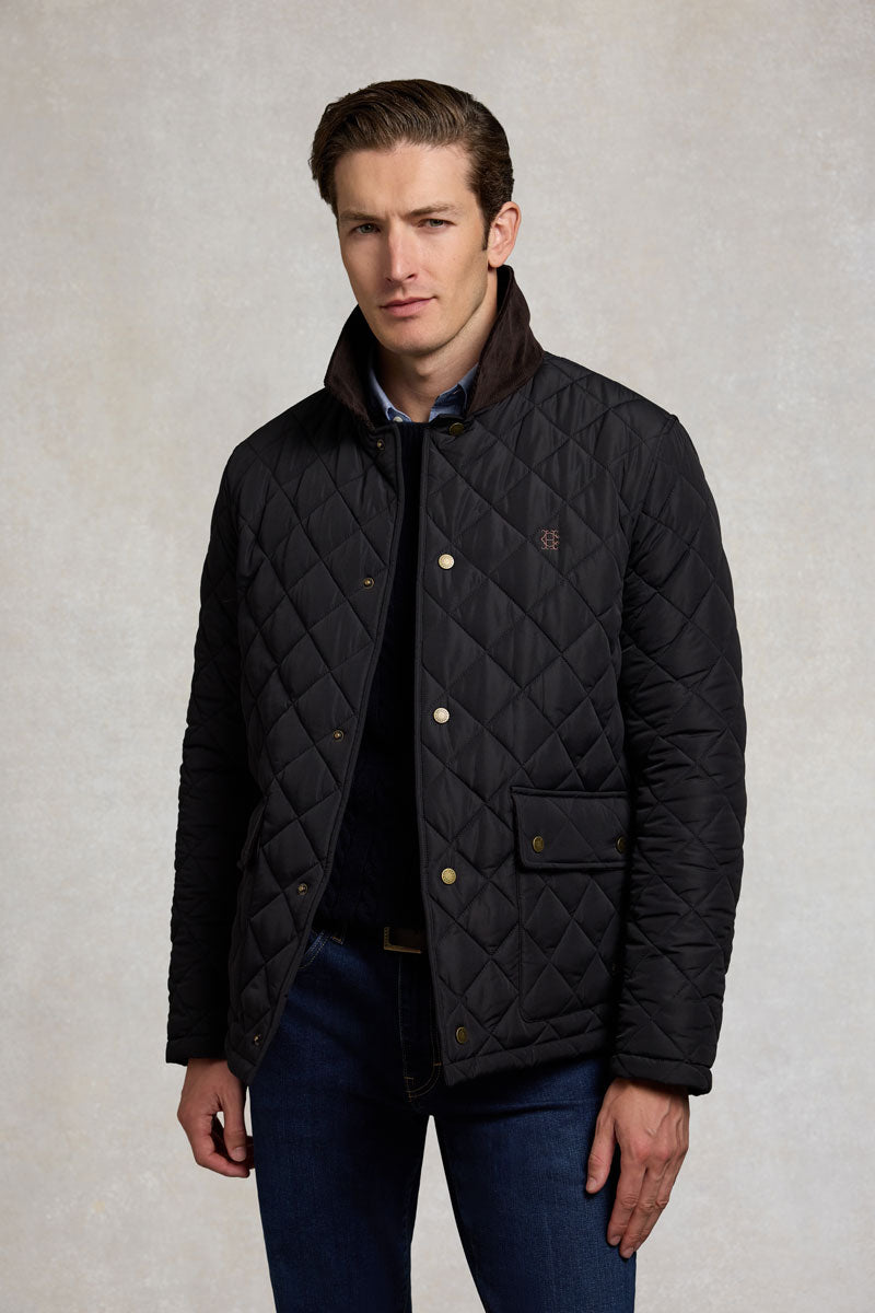 Holland Cooper Men's Country Quilted Jacket Ink Navy
