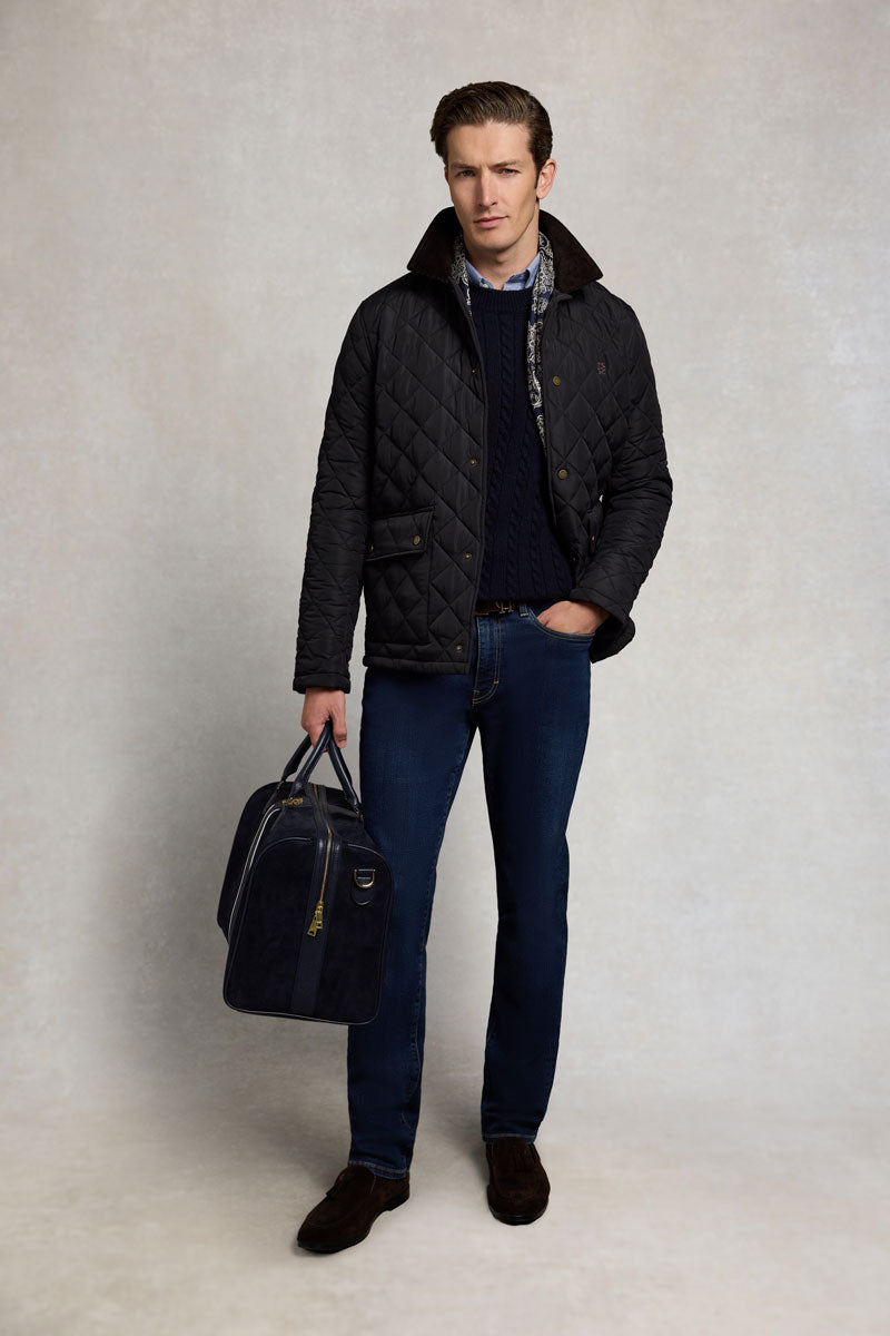 Holland Cooper Men's Country Quilted Jacket Ink Navy