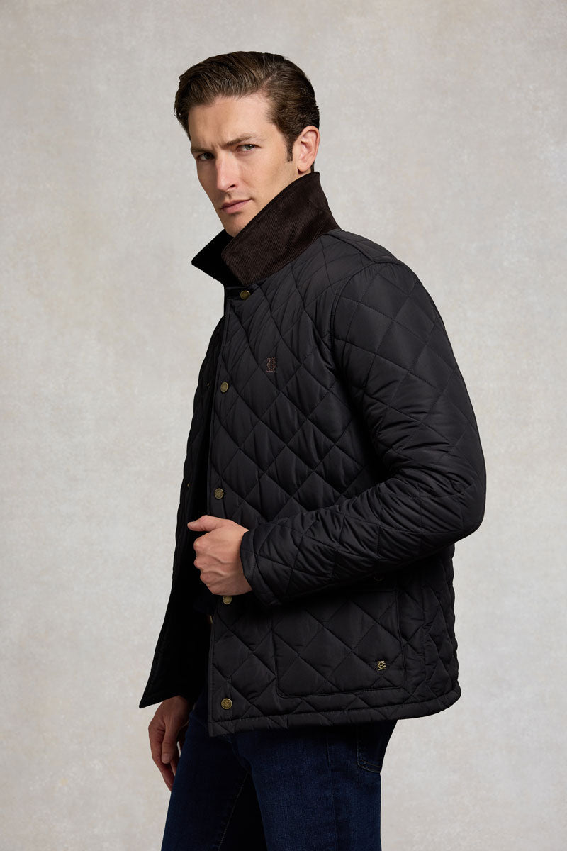 Holland Cooper Men's Country Quilted Jacket Ink Navy