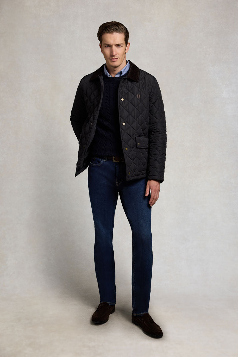 Holland Cooper Men's Country Quilted Jacket Ink Navy