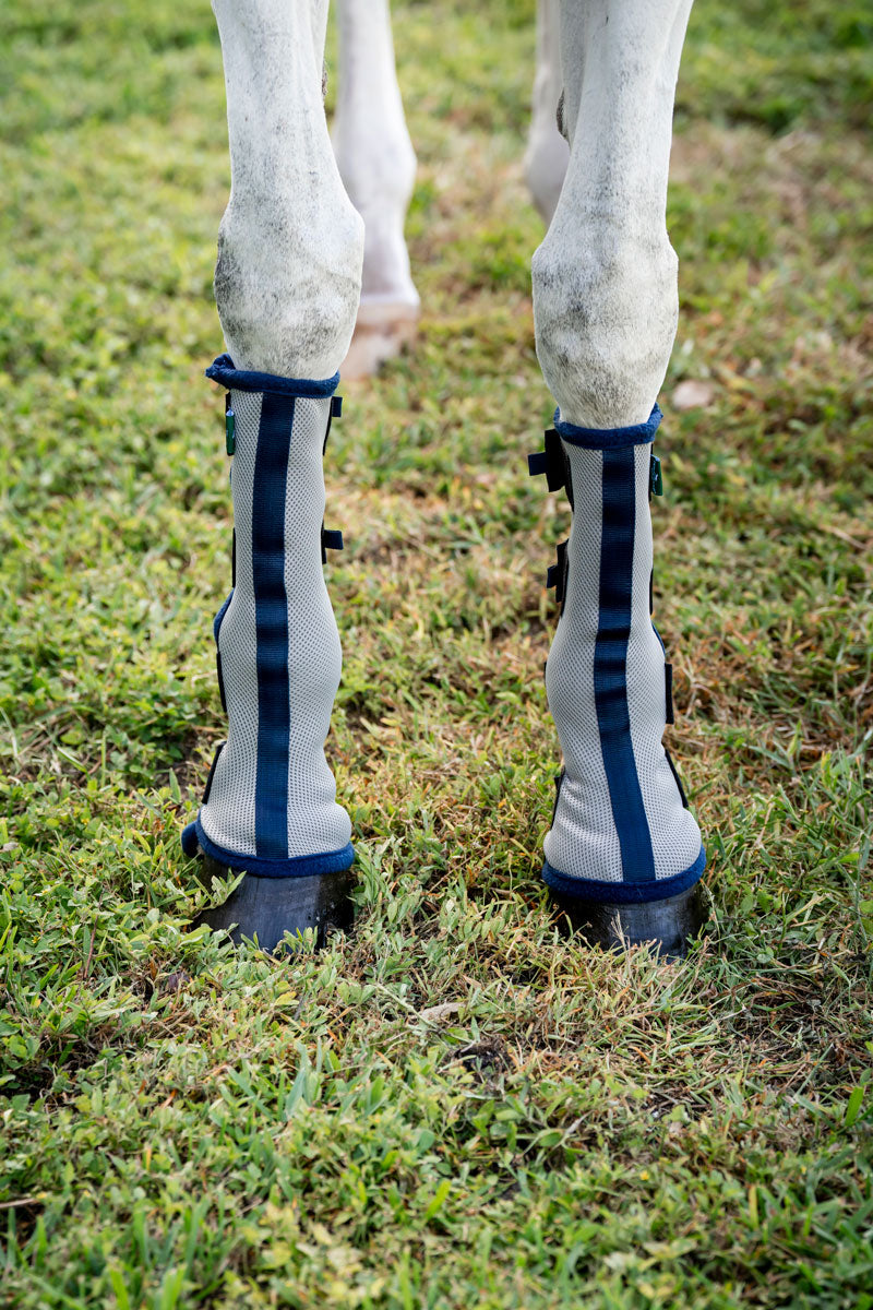 Horseware Fly Boots (Set of 2) Silver & Navy