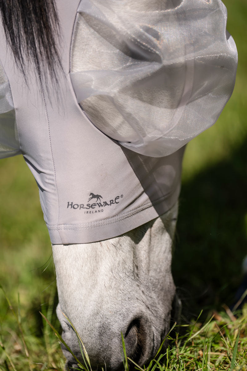 Horseware Defense Fly Mask Silver/Silver