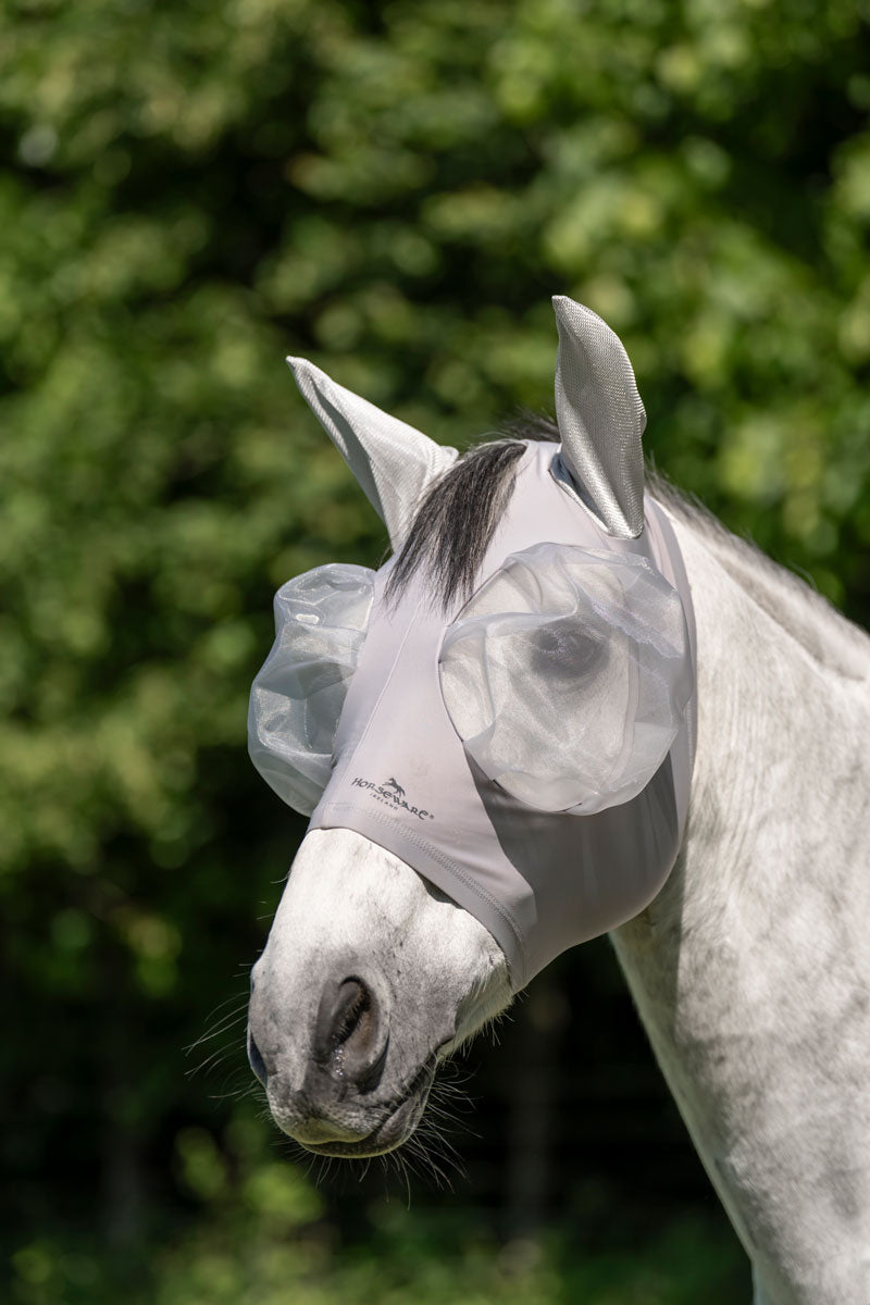 Horseware Defense Fly Mask Silver/Silver