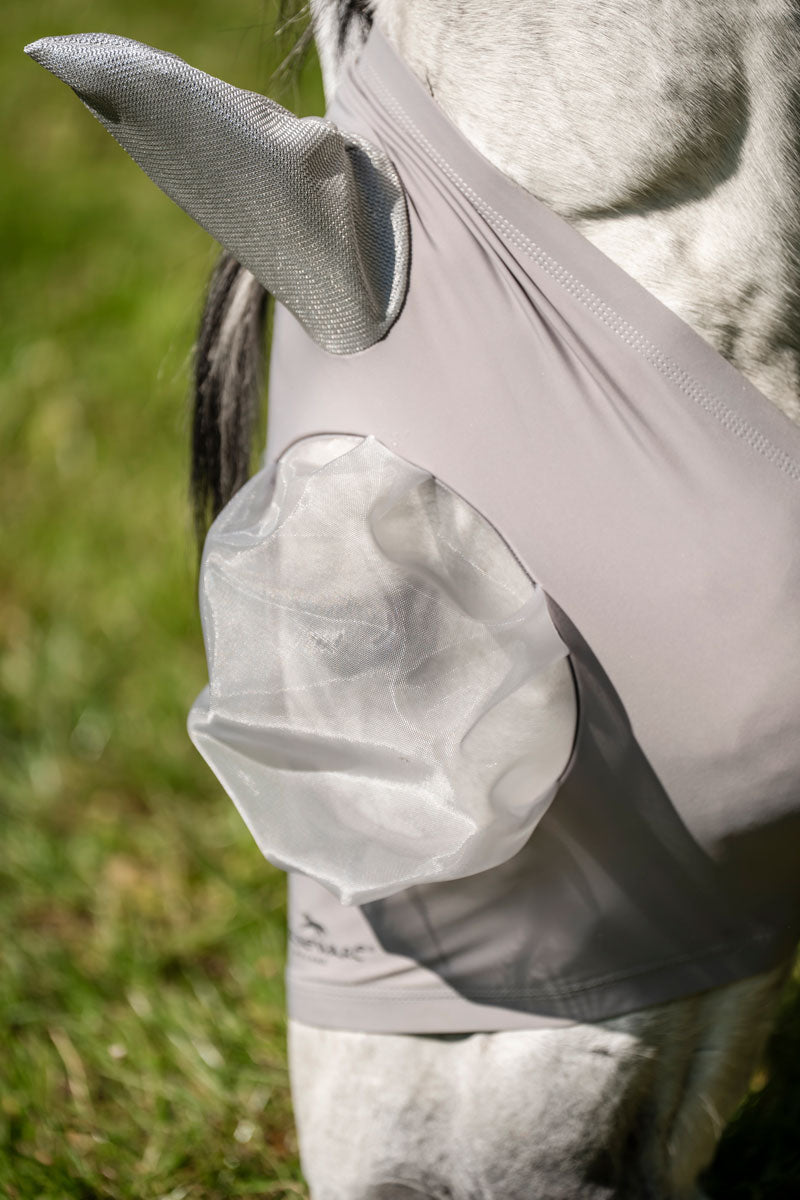 Horseware Defense Fly Mask Silver/Silver