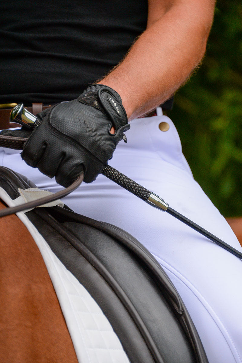 Country Direct Benson Bling Handle Dressage Whip Black