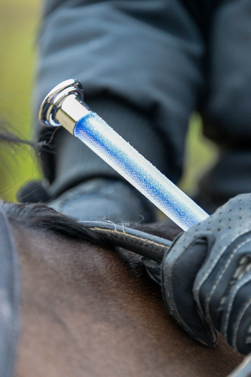 Country Direct Benson Gel Handle Dressage Whip Navy