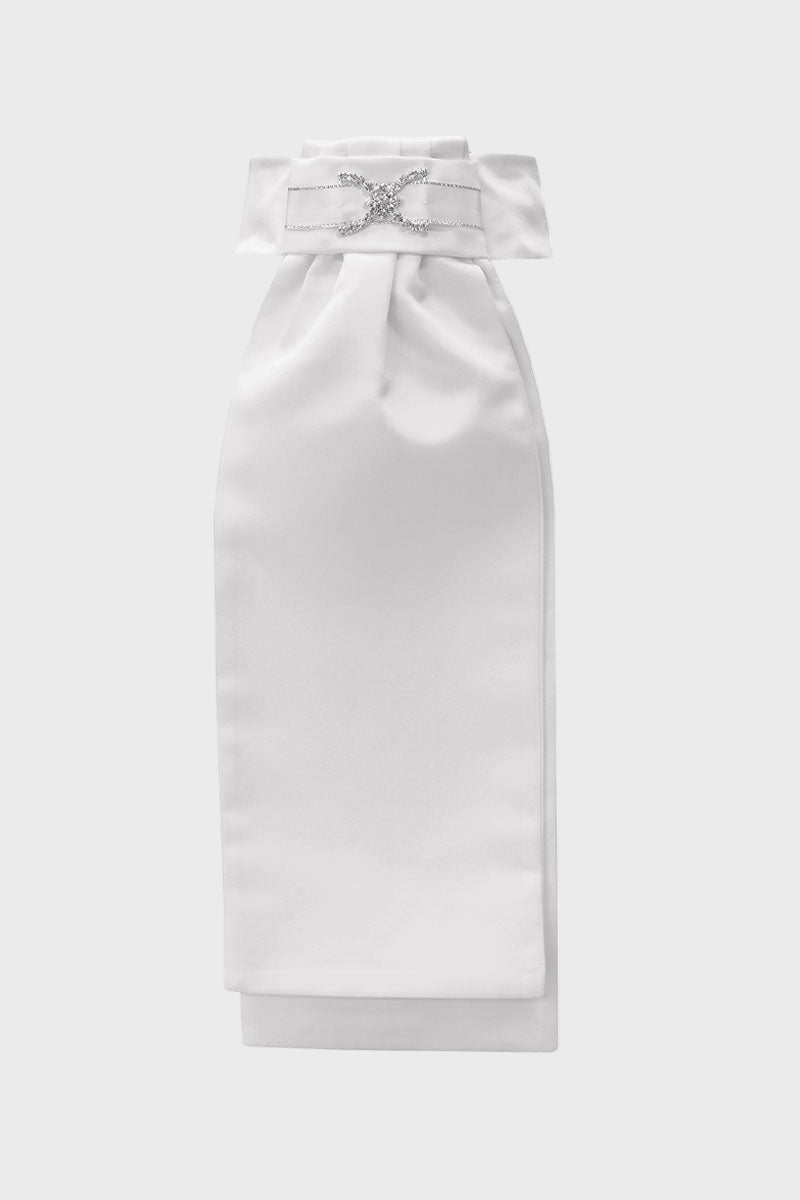 Equetech Amelia Deluxe Ready-Tied Stock White