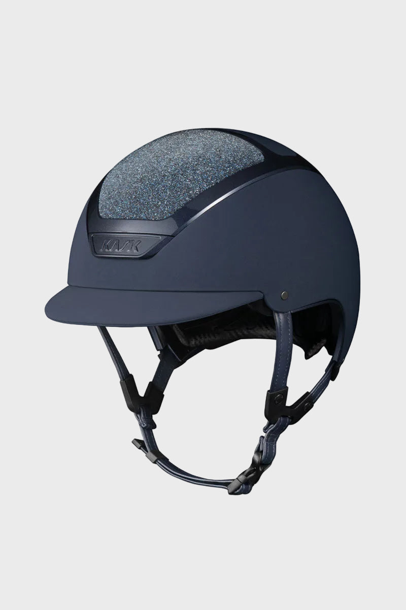 KASK Dogma Chrome II Crystal Carpet Navy/Navy Frame with Navy Crystals