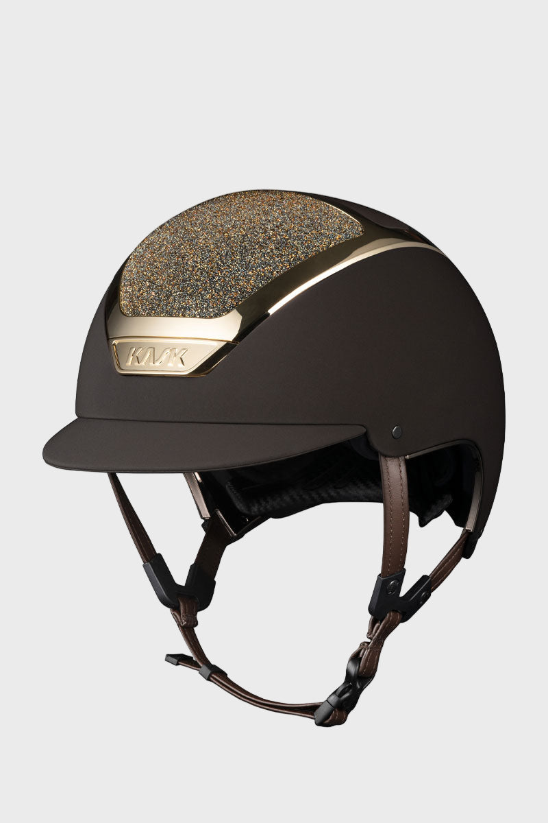 Dogma Chrome II Crystal Carpet Brown/Gold Frame with Aureum Crystals