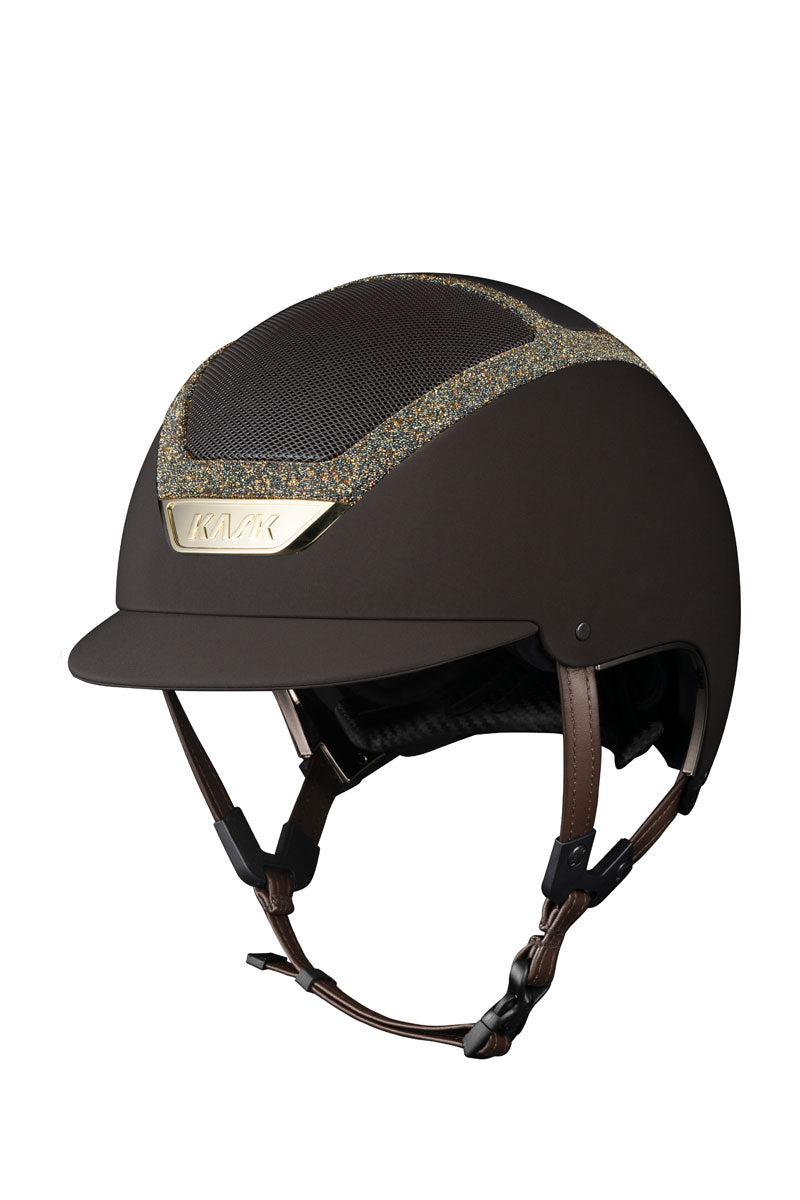 KASK Dogma Chrome II Crystal Frame Brown with Aureum Crystals