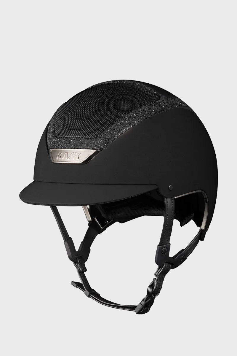 KASK Dogma Chrome II Crystal Frame Black with Black Crystals
