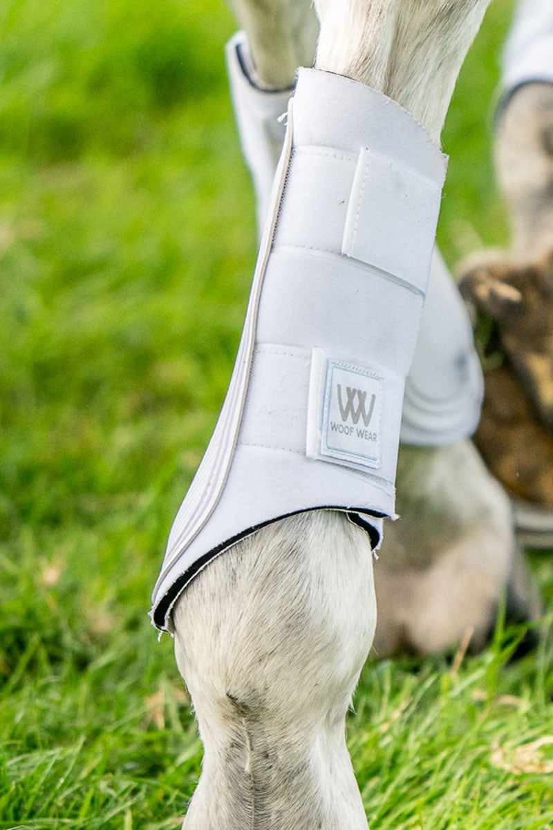 Woof Wear Double Lock Brushing Boots White