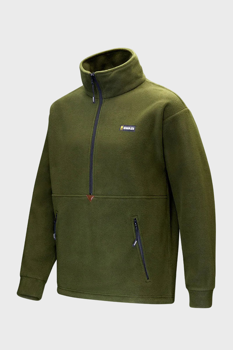 Swazi Men's Doughroaster Fleece Jumper Olive