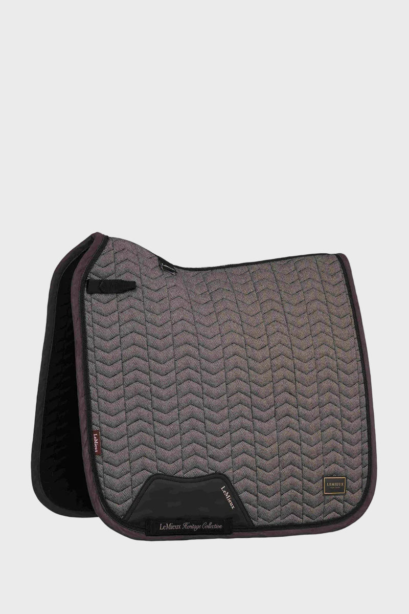 LeMieux Heritage Herringbone Dressage Square Cocoa