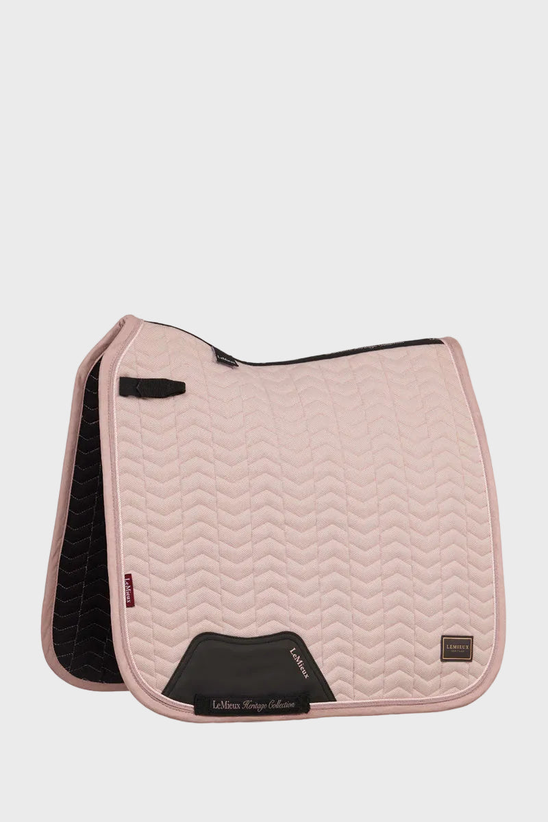 LeMieux Heritage Herringbone Dressage Square Wild Rose 