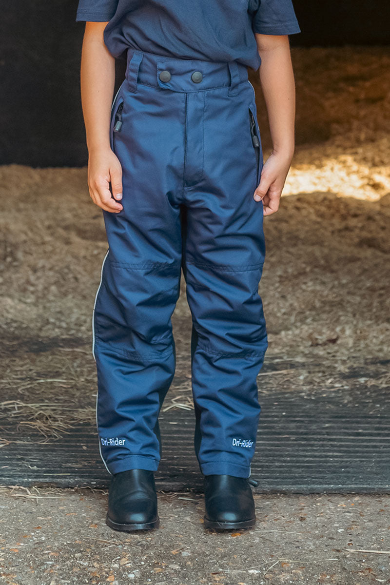 Just Chaps Child Dri-Rider Waterproof Riding Trousers Blue