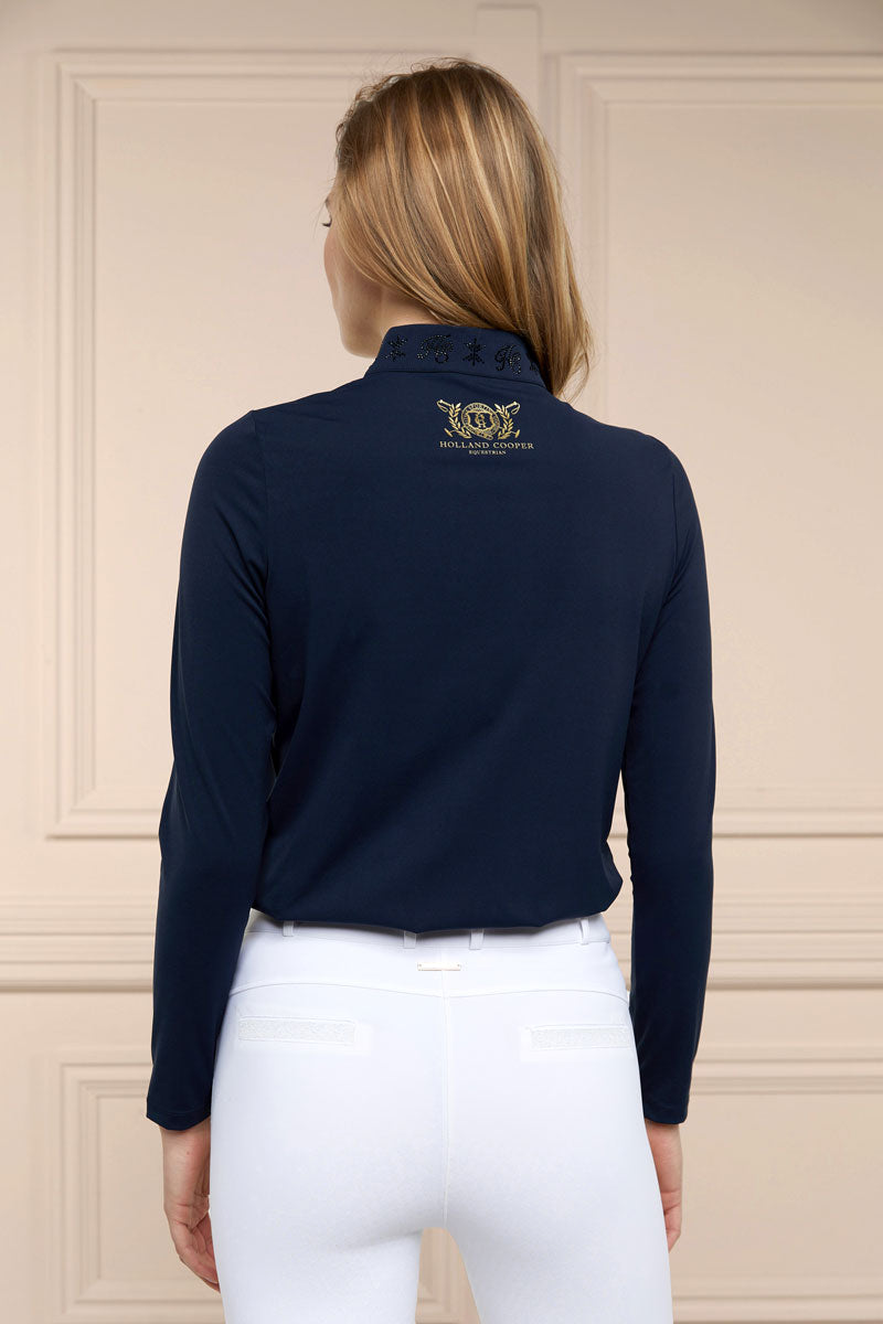 Holland Cooper Crystal Base Layer Ink Navy