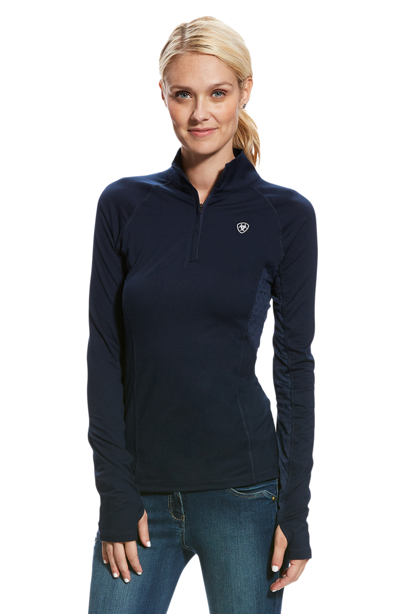 Ariat Lowell 2.0 1/4 Zip Base Layer Navy