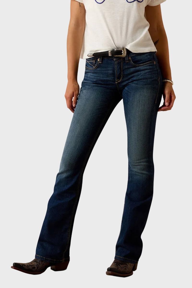 Ariat R.E.A.L. Perfect Rise Stretch Rosa Boot Cut Jean Lita