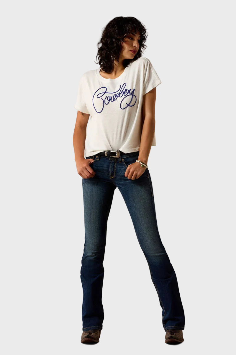 Ariat R.E.A.L. Perfect Rise Stretch Rosa Boot Cut Jean Lita