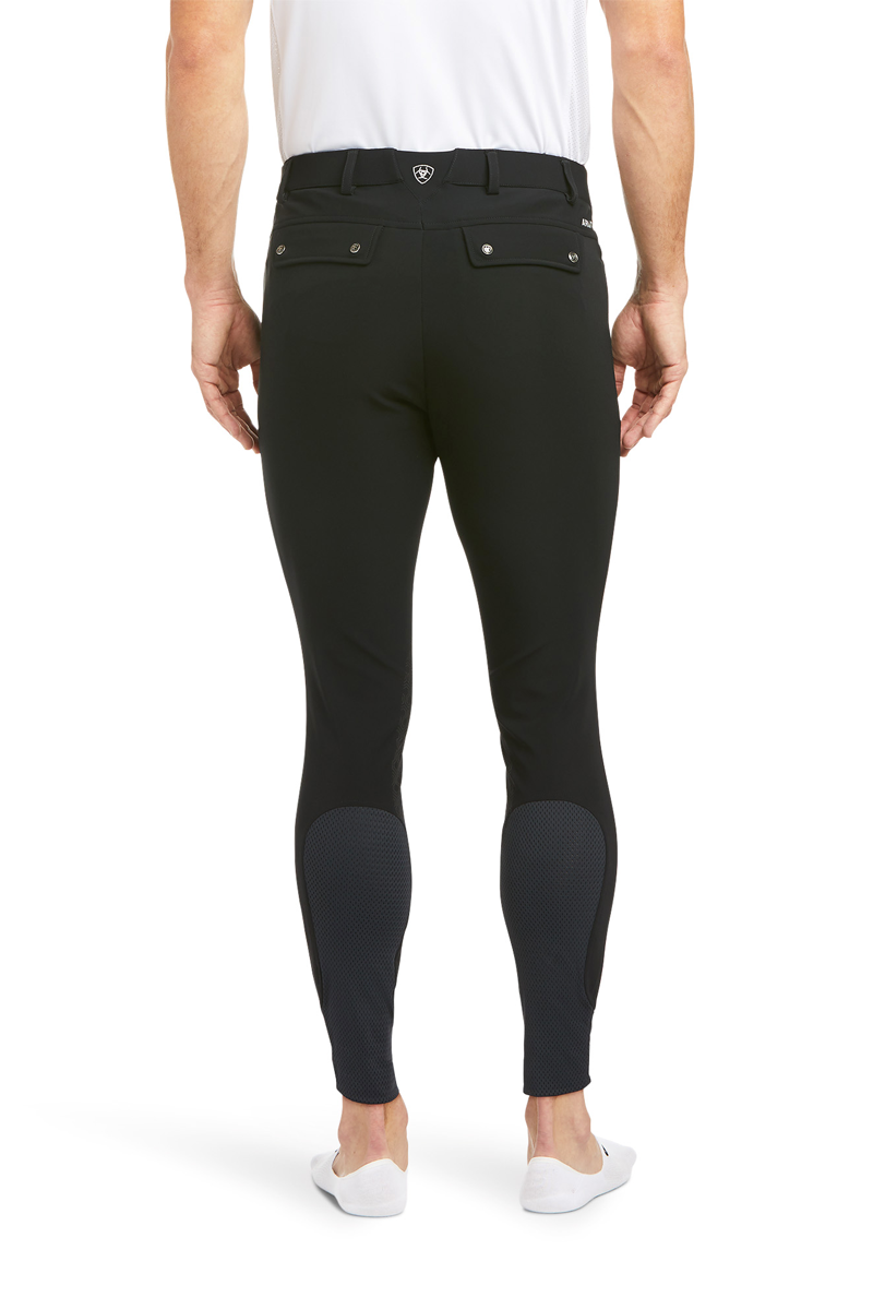 Ariat Men's Tri Factor Grip Knee Patch Breech Black