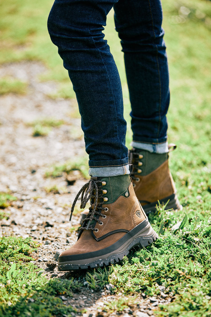 Ariat Moresby Waterproof Boot Oily Distressed Brown