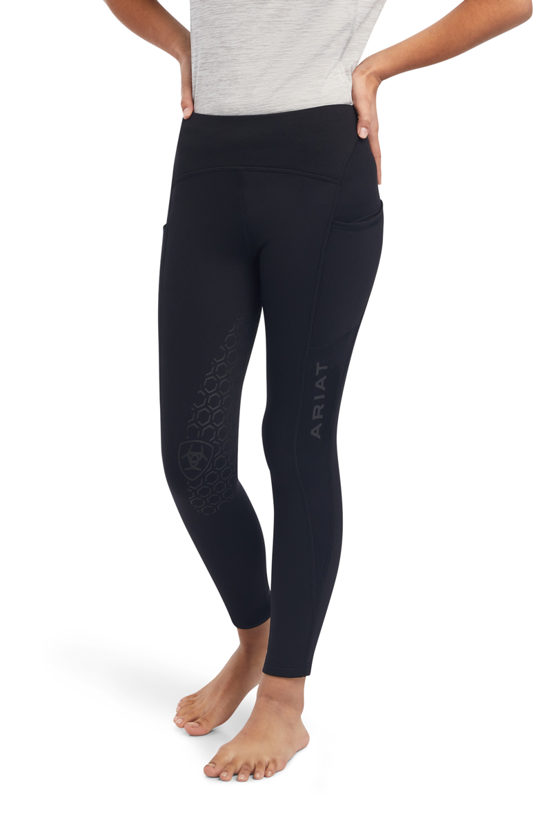 Ariat Kids Venture Thermal Half Grip Tight Black