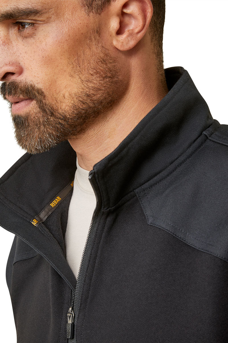 Rebar Workman Duracanvas 1/4 Zip Sweatshirt Black