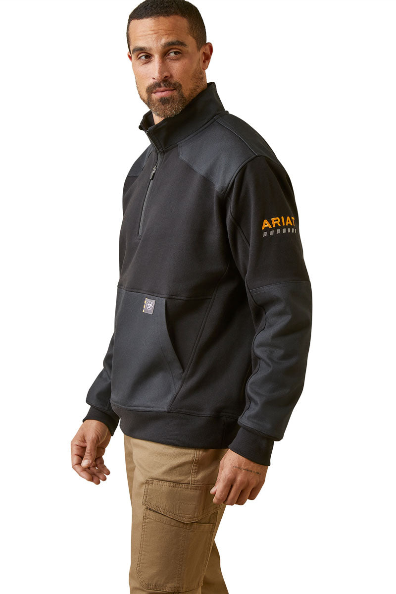 Rebar Workman Duracanvas 1/4 Zip Sweatshirt Black