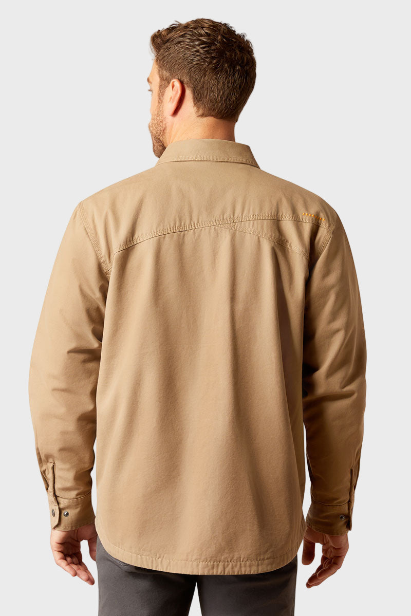Ariat Men's Rebar Canvas Shirt Khaki