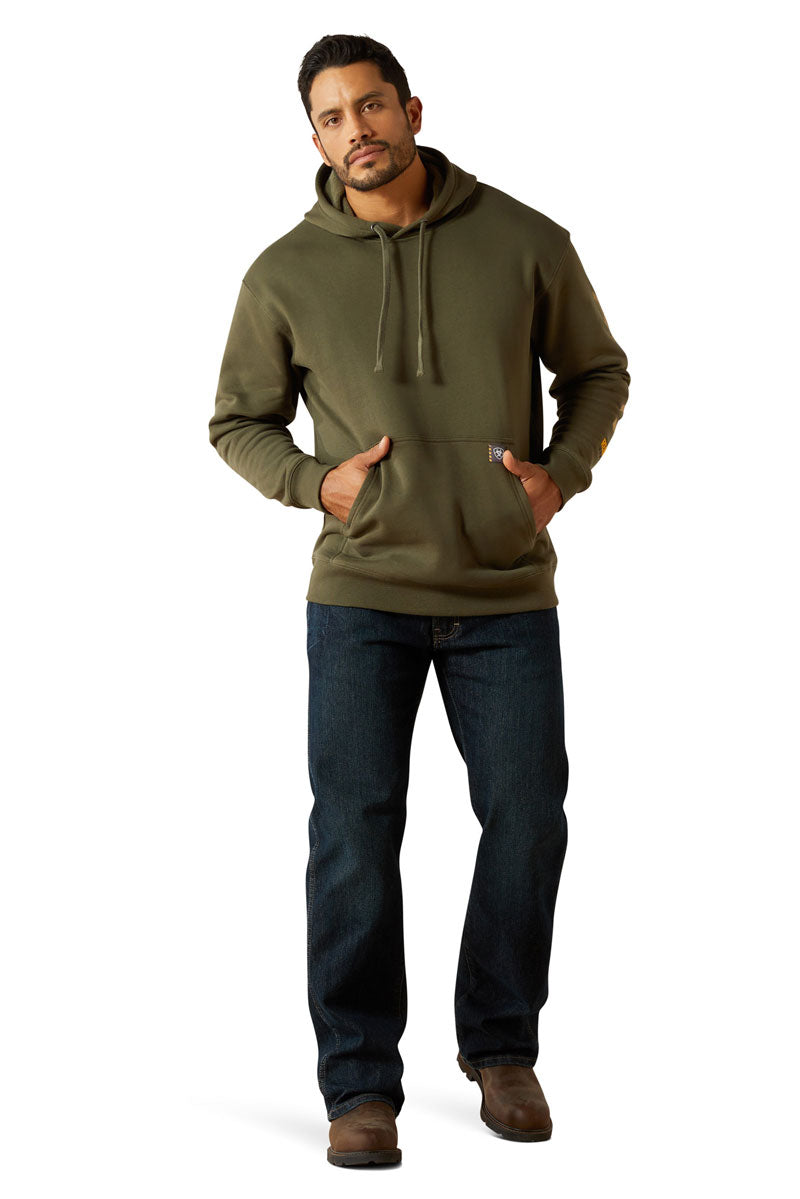 Ariat Men's Rebar Graphic Hoodie Grape Leaf/Dried Herb 