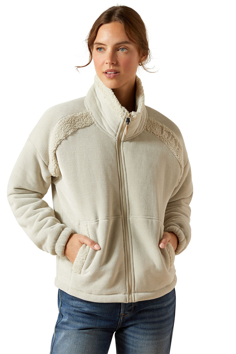 Ariat Lafayette Full Zip Sweatshirt Pelican 
