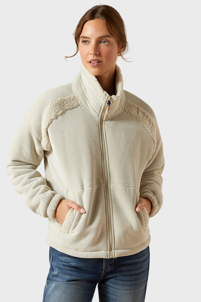 Ariat Lafayette Full Zip Sweatshirt Pelican 