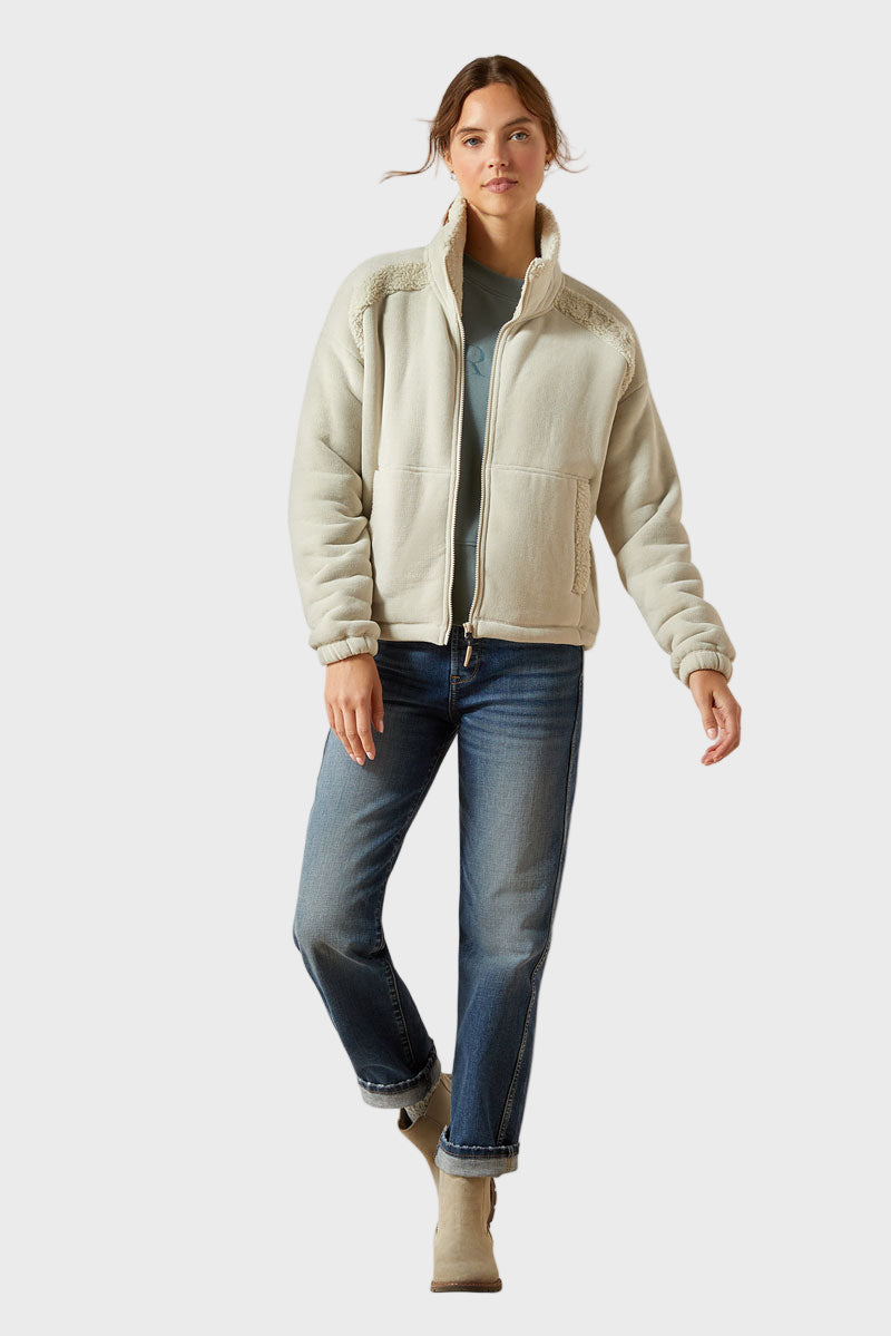 Ariat Lafayette Full Zip Sweatshirt Pelican