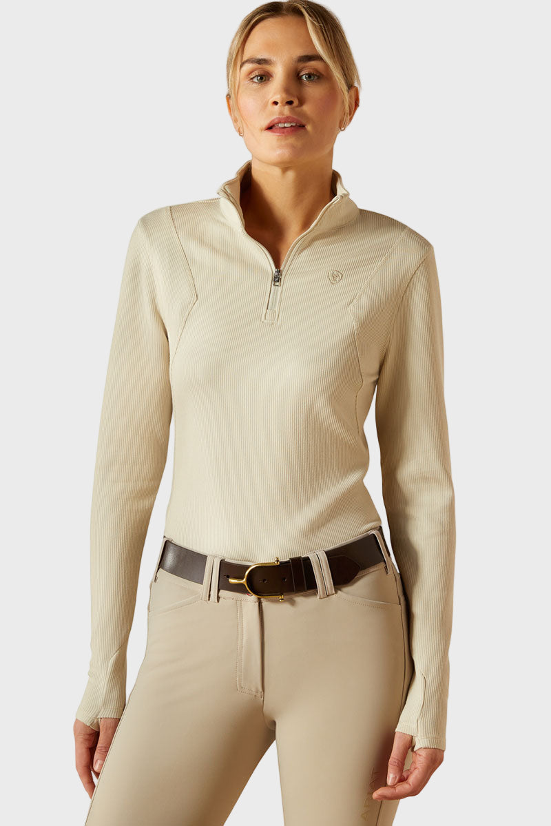 Ariat Lucent 1/4 Zip Base Layer Pelican