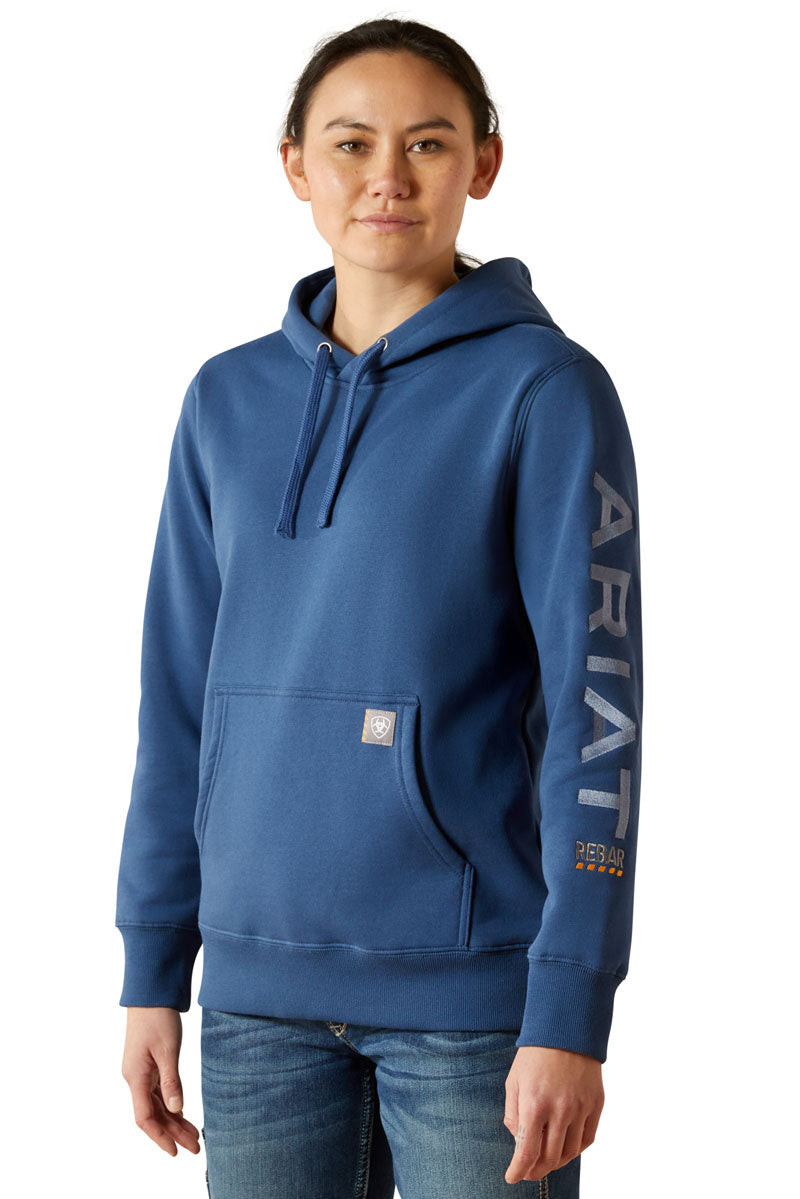 Ariat Rebar Graphic Hoodie Ensign Blue/Endless Sky