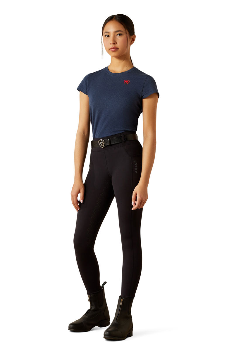 Ariat Youth Venture 2.0 Thermal Full Seat Tight Black