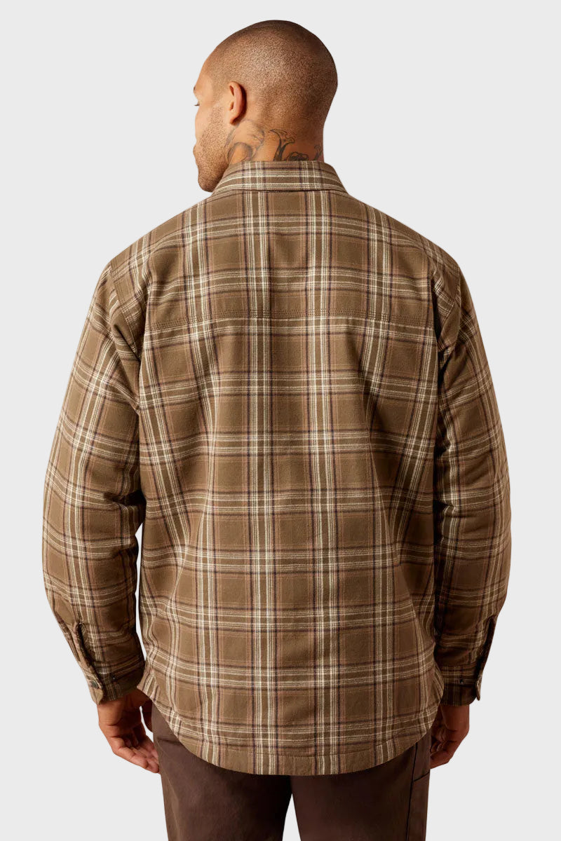 Ariat Men's Rebar Flannel Insulated Shirt Canteen