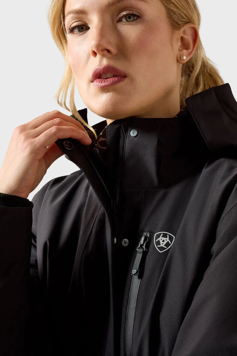 Ariat Long Rider Waterproof Coat Black