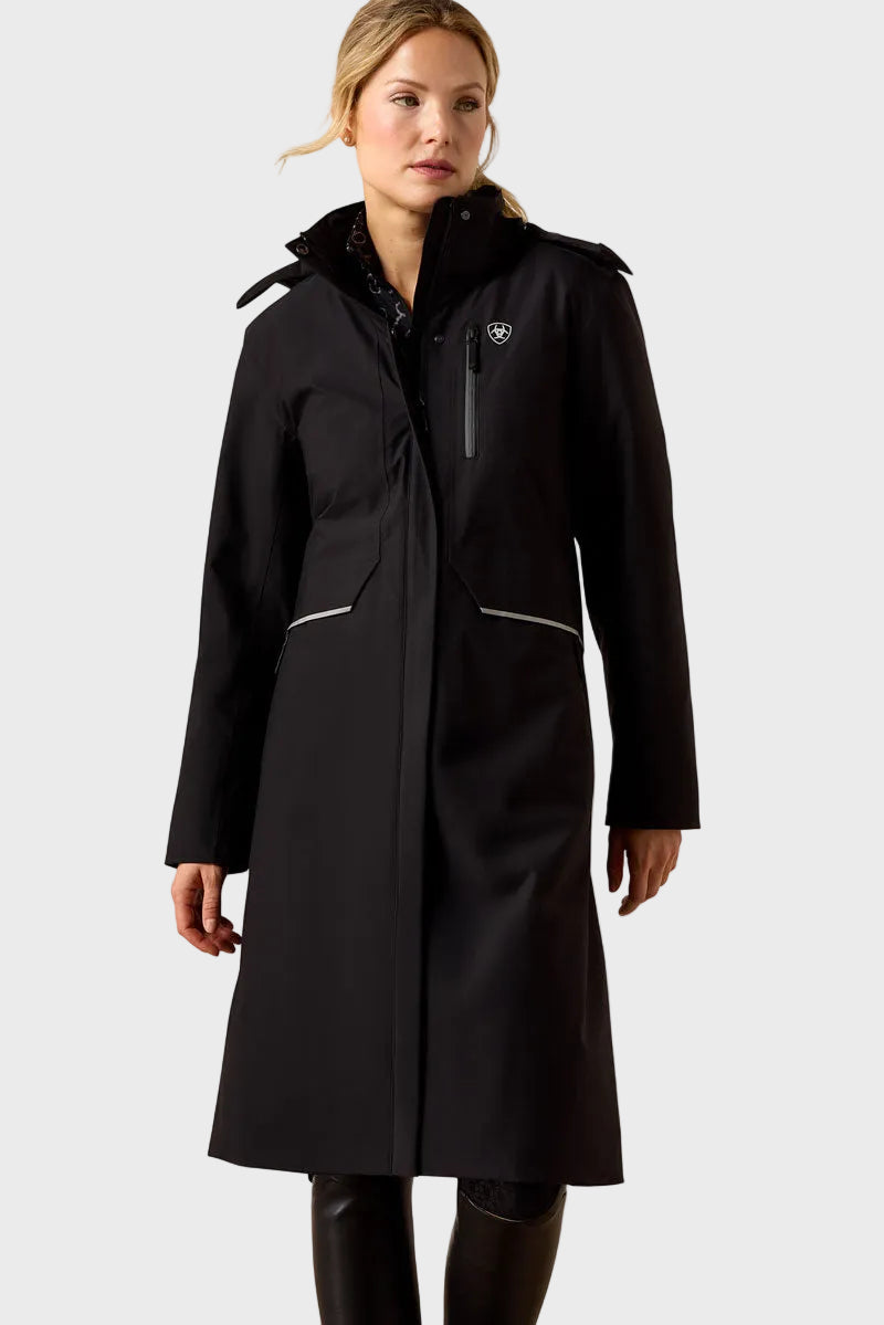 Ariat Long Rider Waterproof Coat Black