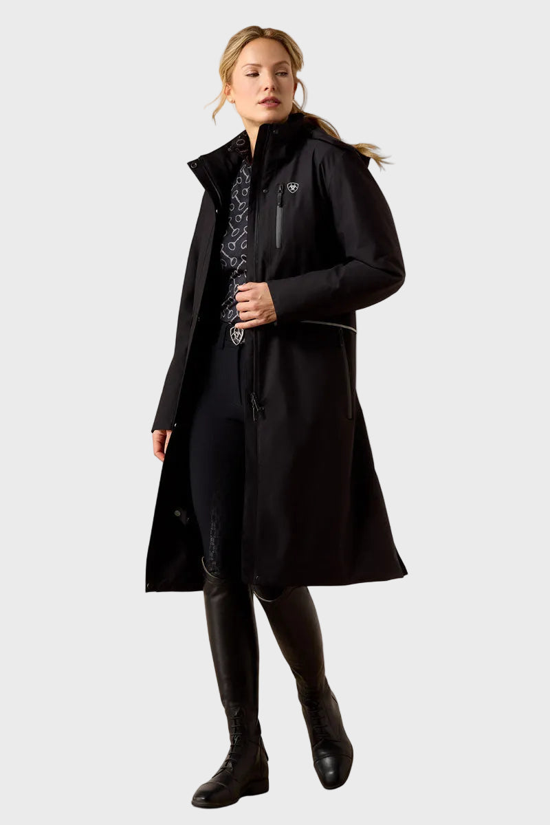 Ariat Long Rider Waterproof Coat Black