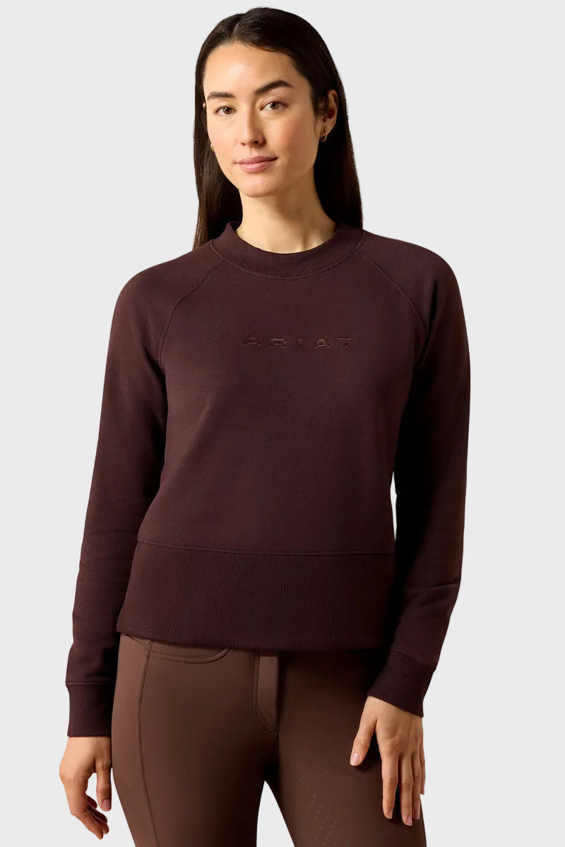 Ariat Martine Sweatshirt Chocolate Plum