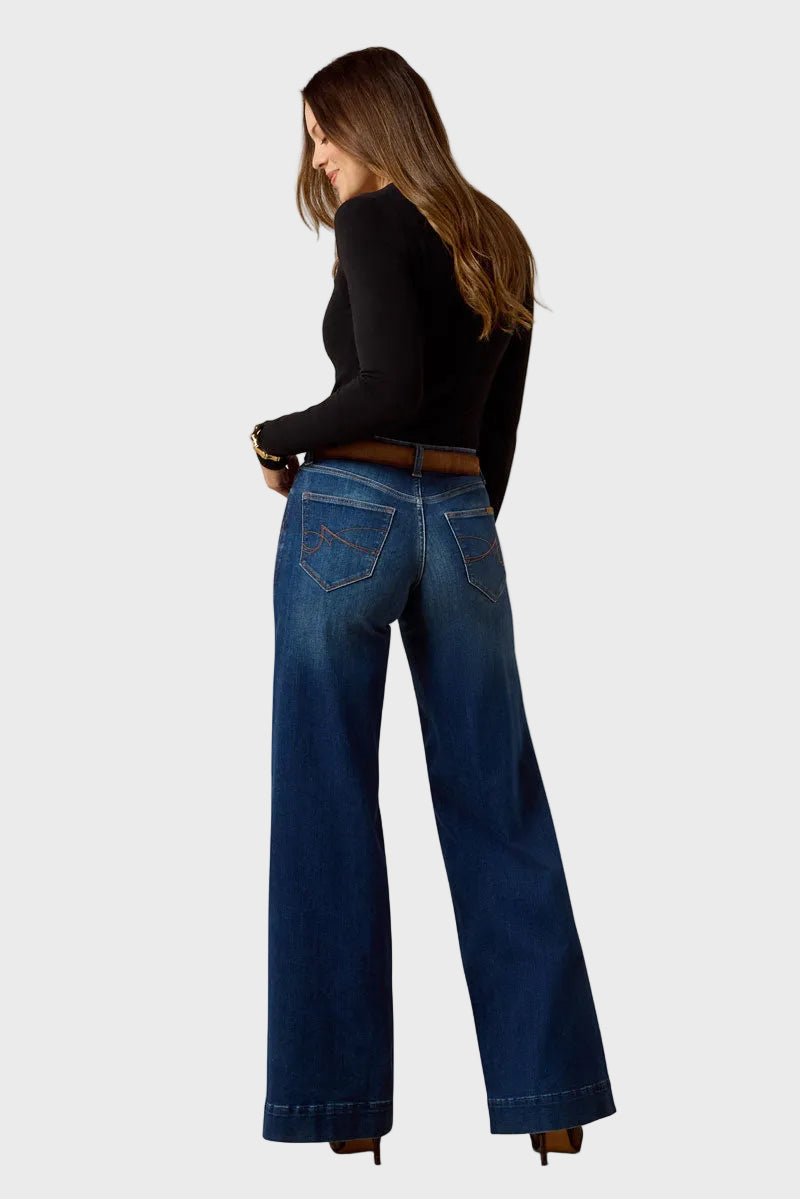 Ariat High Rise Revel Vilma Ultrastretch Wide Leg Jeans Norwalk